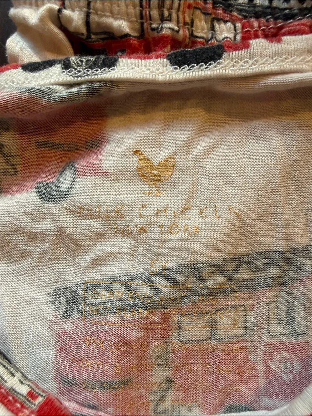 Pink Chicken Bamboo Fire Engine Pajamas